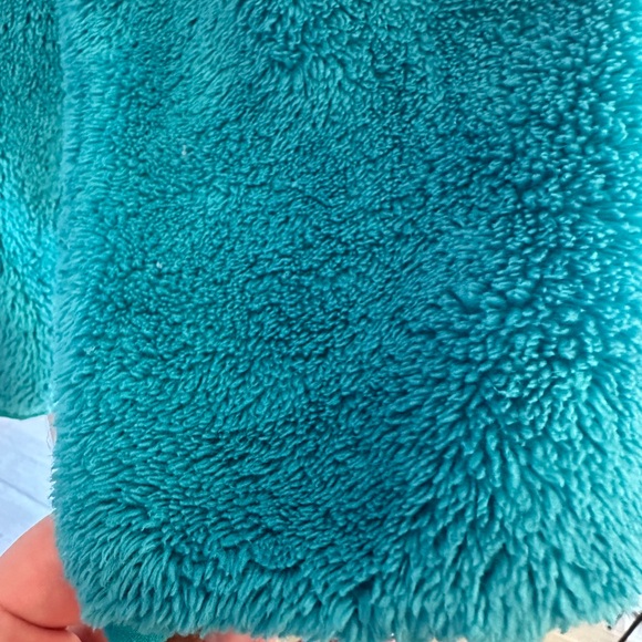 L.L. Bean Fleece Jacket-Youth Large-Teal - Picture 4 of 5